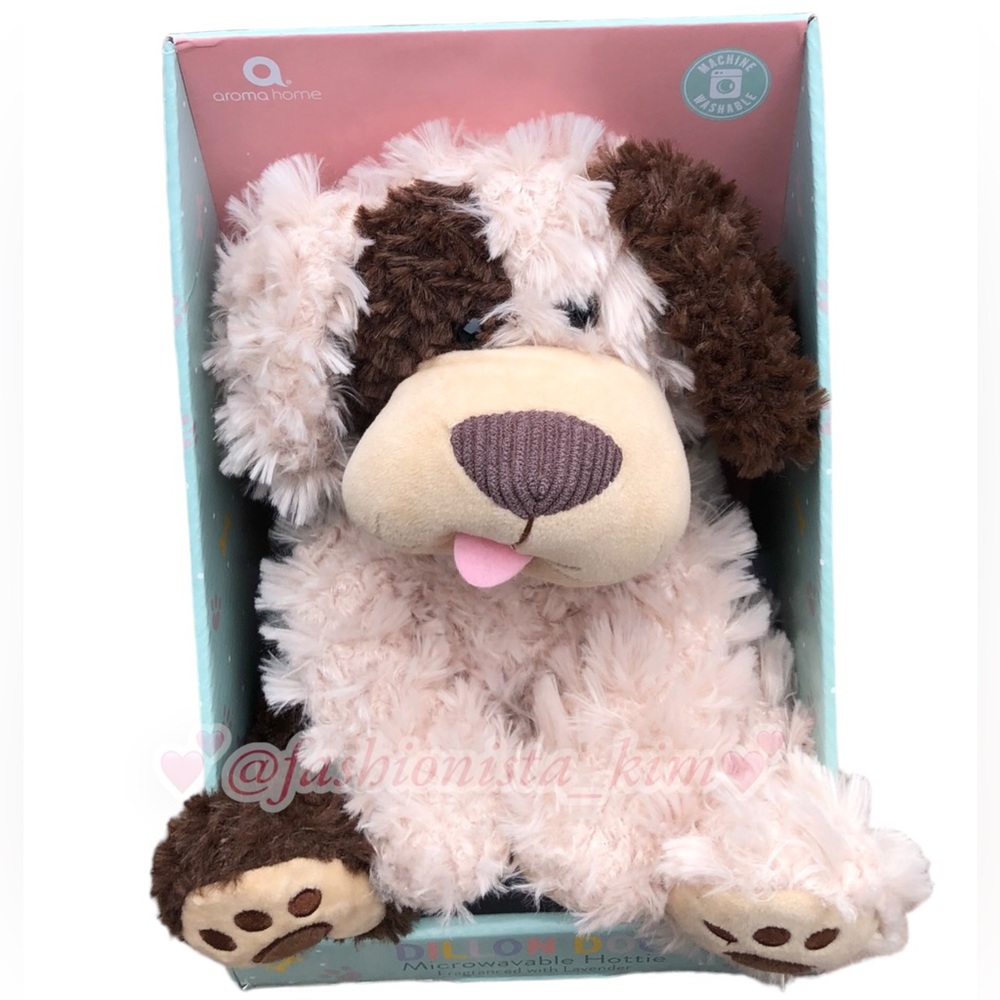 Aroma home Dillon Dog heatable teddy bear NEW - Picture 5 of 6